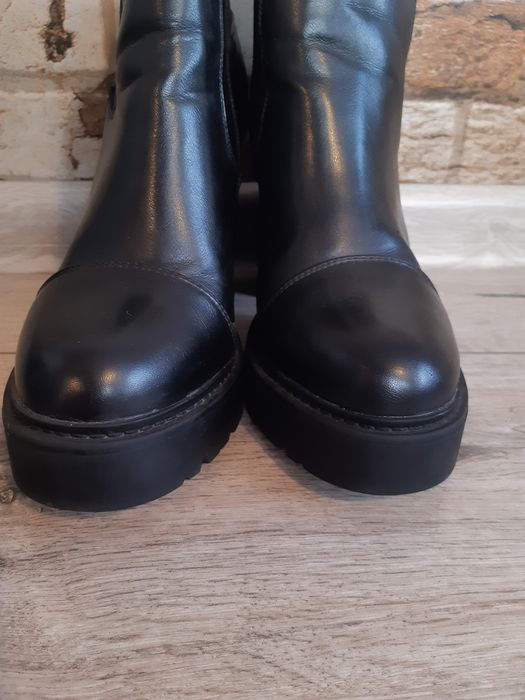 Велурени / кожени боти ботуши