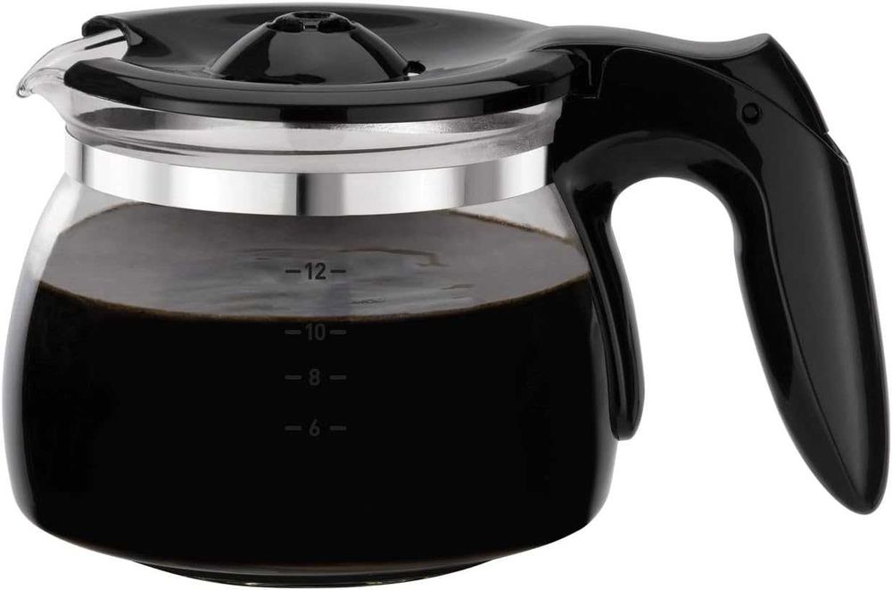 Tefal CM3408 Мини стъклена кафемашина 600 W 6 чаши Черна / Неръждаема стомана