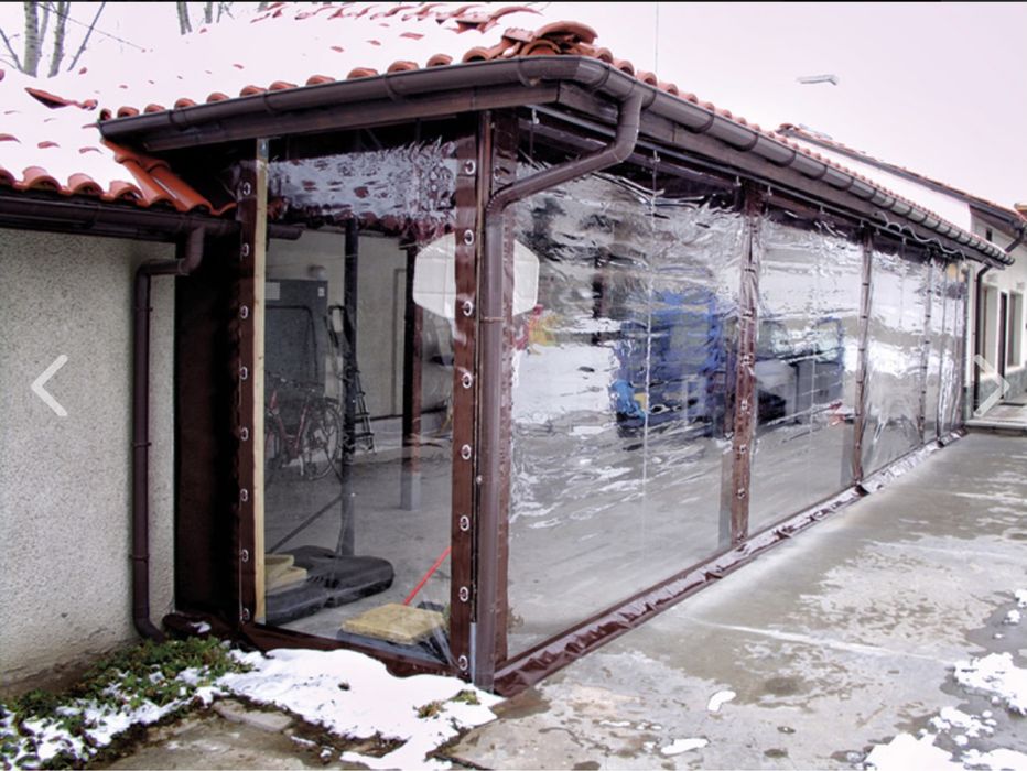 Ветроупорни завеси прозрачен винил кристал завес ПВЦ найлони барбекю