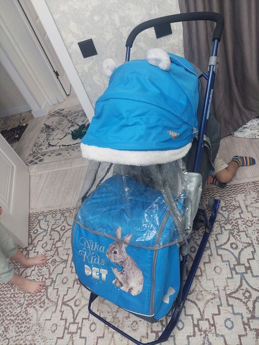 Зимняя санка коляска