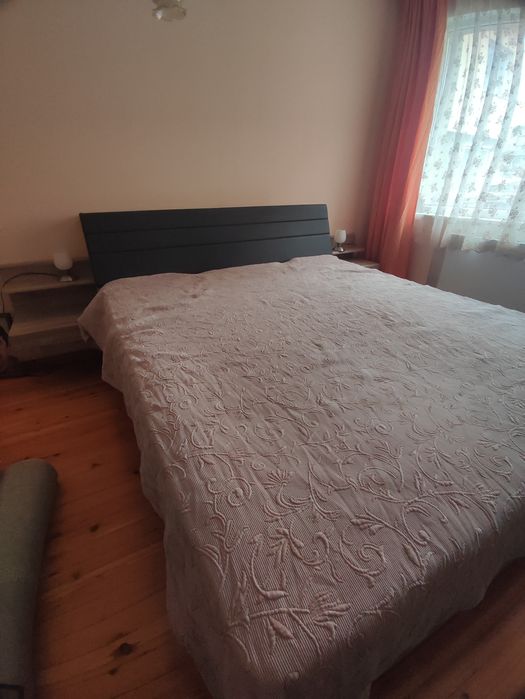 Легло с матрак + ракла и шкафчета + покривало за легло