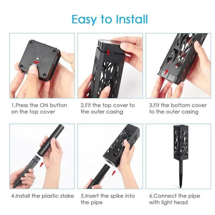 LED соларна лампа за градина