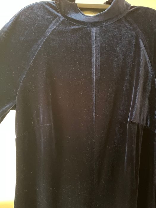 Платье миди велюр