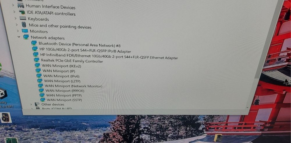 Placa de retea Server HP 544+FLR-QSFP 10Gb/40Gb 764285-B21 +Adaptor PC