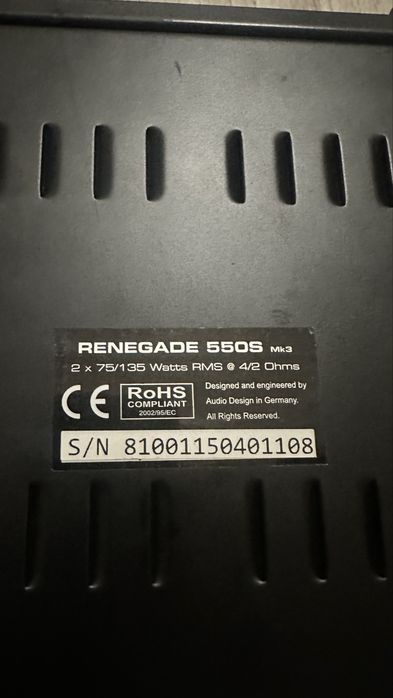 усилвател renegade