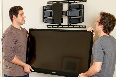 Установка телевизора на стену — качественно и надёжно