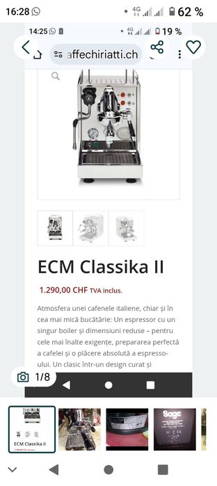 Vând aparat de cafea profesional