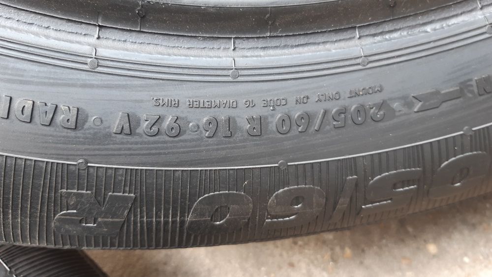 4 anvelope 205/60r16 vară marca Platin an 2020 preț fix 130 lei bucata