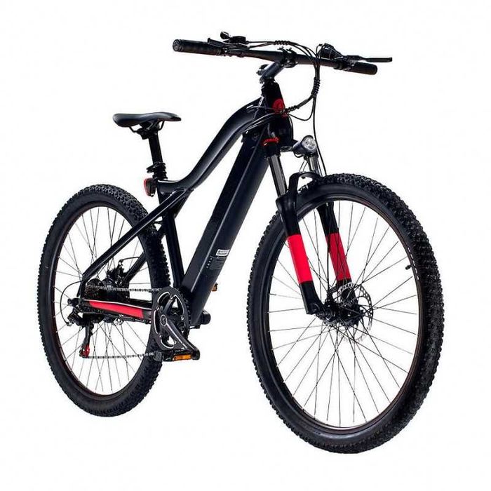 Bicicleta electrica 27.5 inch, 250W, acceleratie, autonomie asistata, aluminiu, Shimano 7 viteze