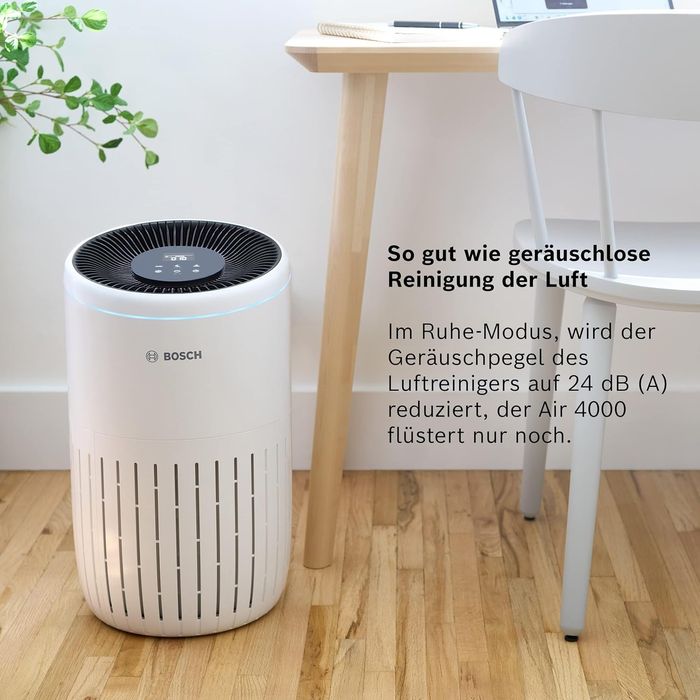 Пречиствател за въздух Bosch Air 4000, 3-в-1 HEPA филтър, CADR 300m³/h