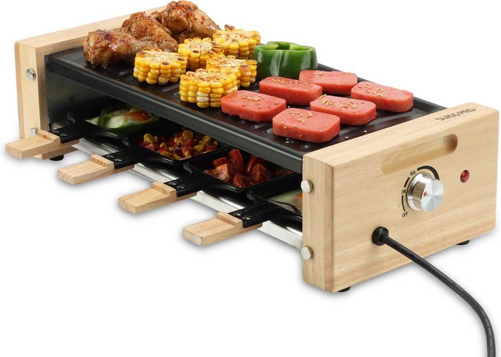 Gratar electric Swiss Pro+ - Gourmet Box - Raclette pentru 8 persoane
