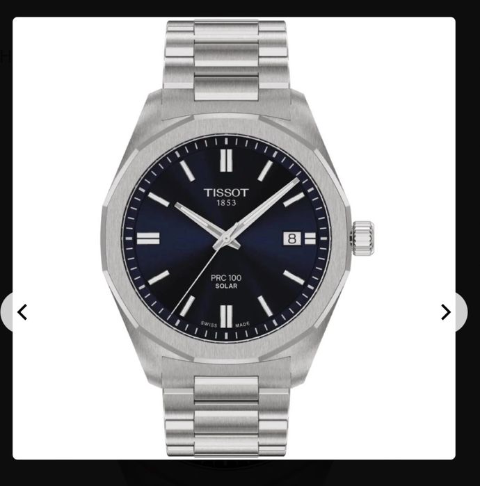 Tissot мъжки часовник PRC 100 Solar Quartz неразличим от нов