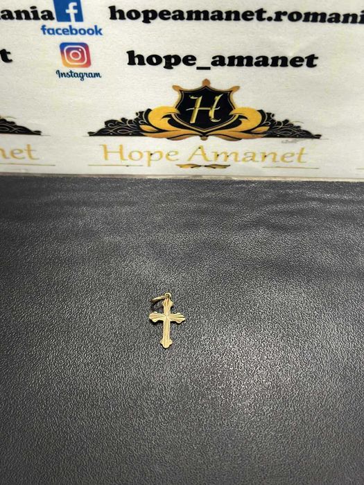 Hope Amanet P3 / Pandantiv din aur tip Cruce / 14k / 0.57gr