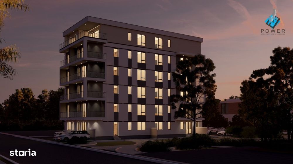 Penthouse modern, 3 camere, 90 mp utili + terasa 30 mp - Esso Giroc