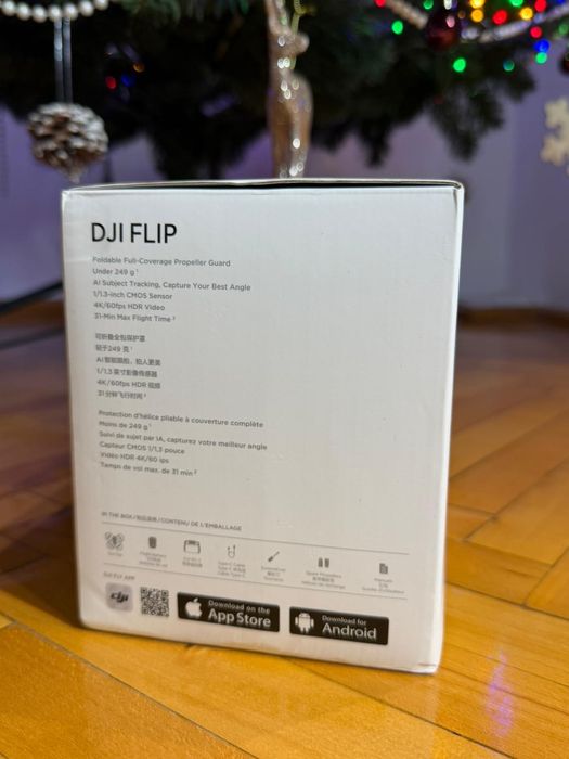 Drona DJI Flip (DJI RC 2) 4K, 48MP, alb - NOUA