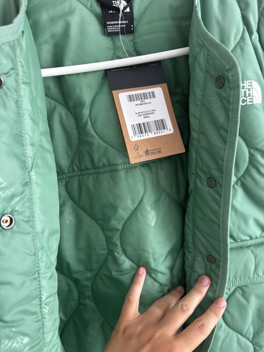 The North Face Ampato Quilted Liner – Damă – Mărime S – Deep Grass Green – Nouă cu etichetă
