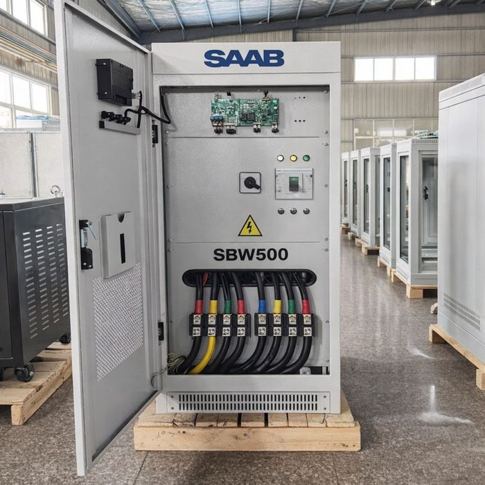 SAAB SBW500 kVa латерний стабилизатор напряжения 380 вольт 3-фазный