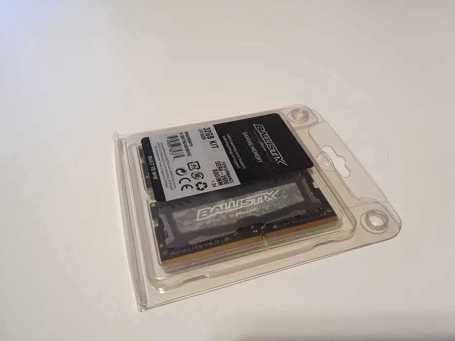 Memorie RAM laptop Crucial Ballistix SportLT 32GB 2x16 2666MHz DDR4