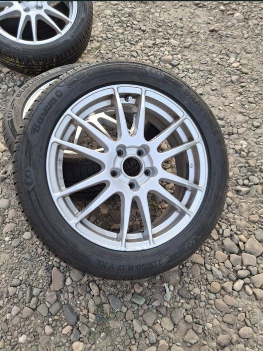 Set jante aliaj R17  5×108+ anvelope Barum