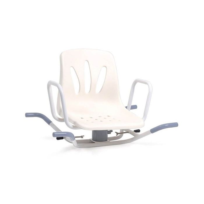 Scaun baie pentru cada, rotativ, din otel vopsit