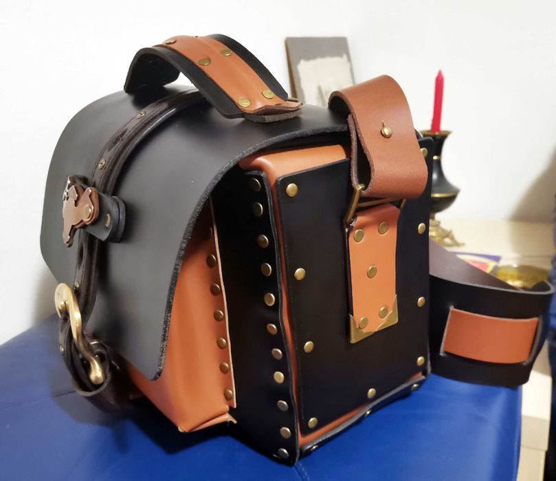 Geanta piele de bizon unicat  - Zewe Leathercraft