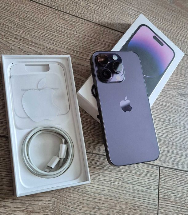 iPhone 14 Pro 256gb, батерия 100%, комплект+6 кейса/бартер