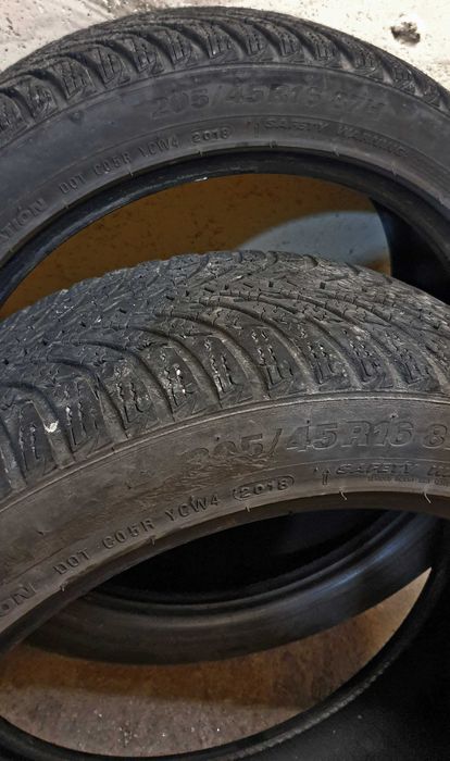 Зимни гуми 205 45 16 - 3 броя KUMHO