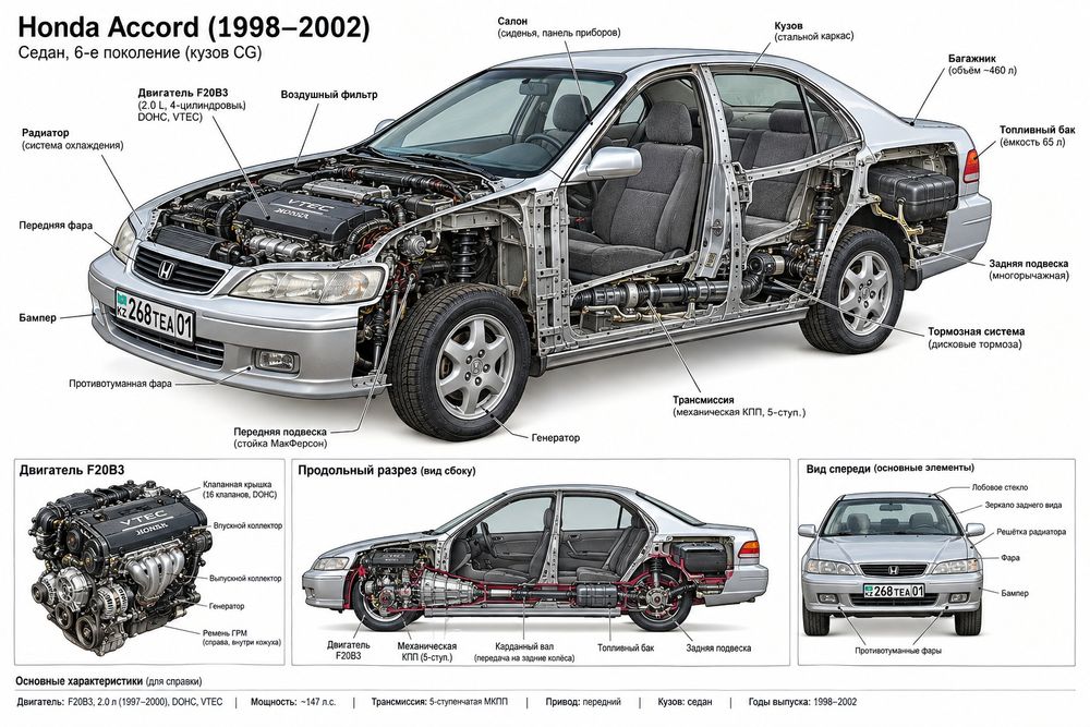 Продам Honda Accord 6