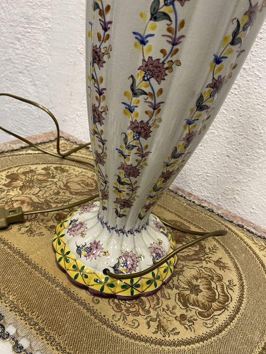 Голяма италианска лампа от порцелан
