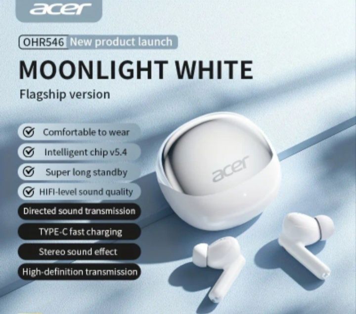 2 чифта Безжични слушалки тапи acer