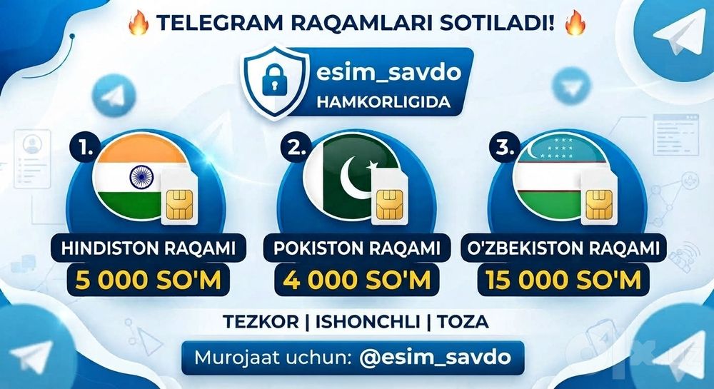 telegram akkauntlar