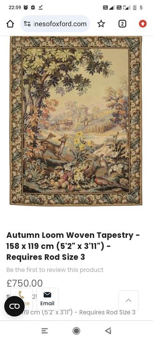 Tapiserie J.B. Oudry Beauvais-Franta, tesut jacquard, caprioare/fazani