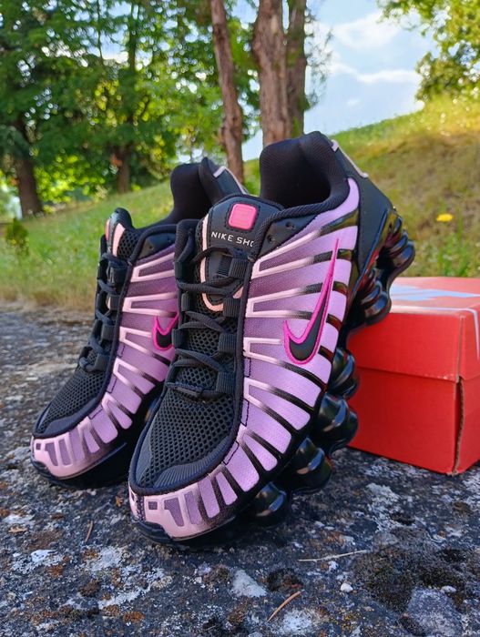 Nike Shox TL Black Playful Pink Womens