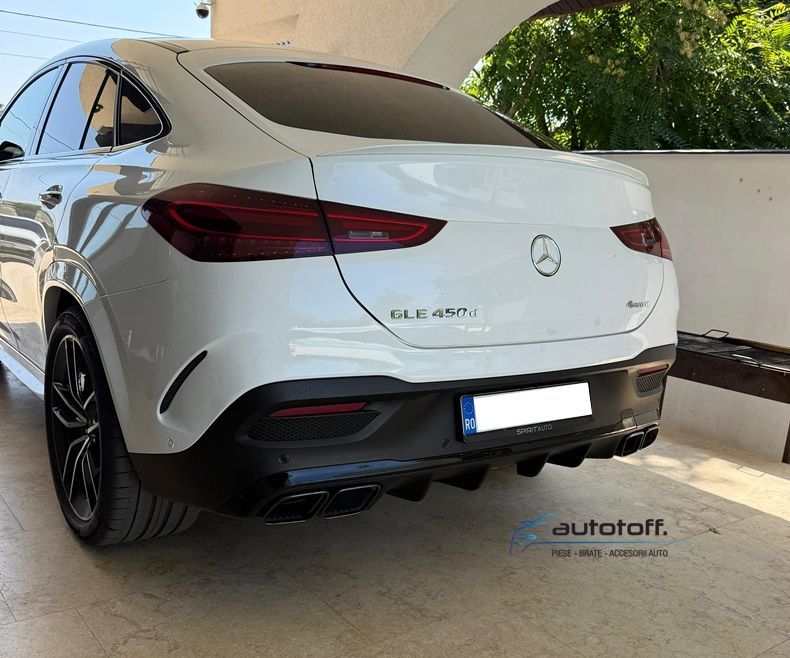 Difuzor bara spate 63 AMG GLE Coupe C167 compatibil cu Mercedes (2020+) Black Design