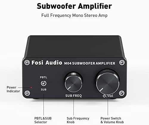 Fosi Audio M04 субуфер усилвател 100W Class D