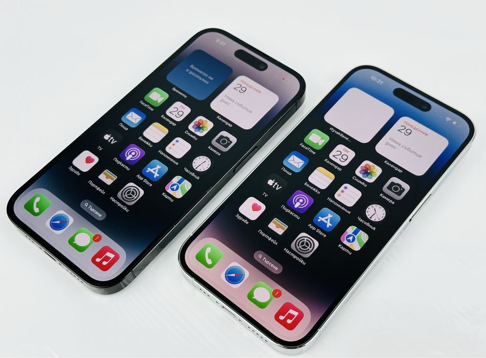 Apple iPhone 14 Pro Max 128GB Black / Silver Перфектен! Гаранция!