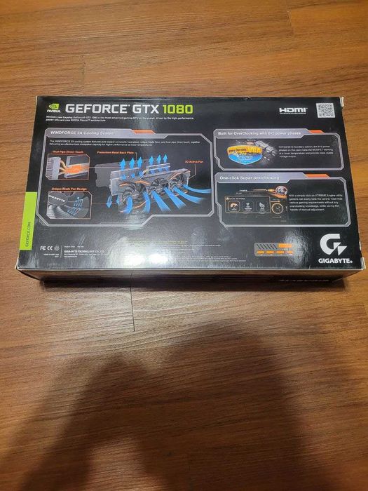 Видеокарта Gigabyte 1080 WINDFORCE OC - перфектна