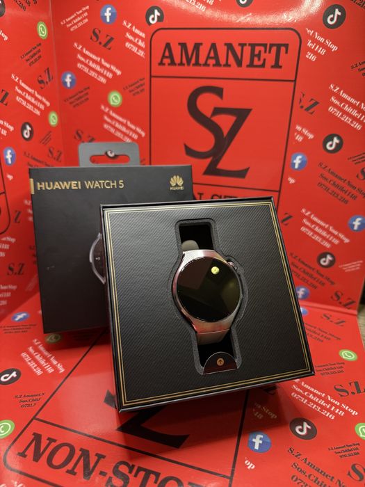 Ceas Huawei Watch 5 42MM Esim Nou Amanet SZ Non Stop