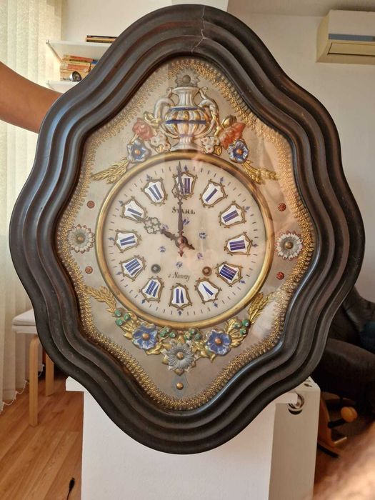 Ceas mecanic cu pendul Ochi de Bou / Oeil de Boeuf