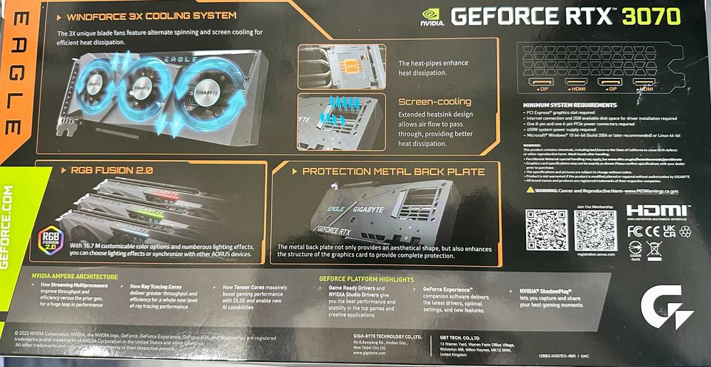 Placa video RTX 3070