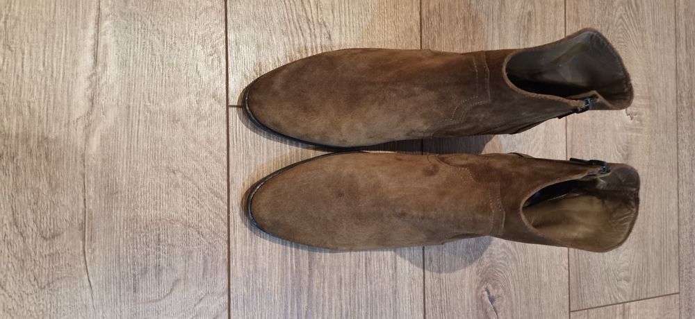 Botine western SMS din piele nubuck