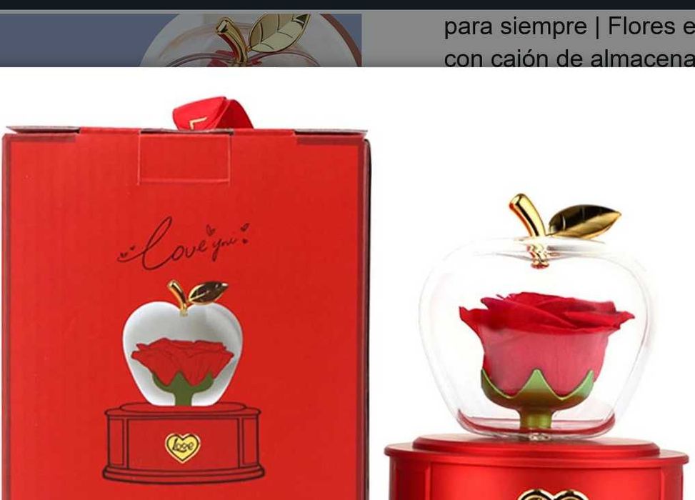 Cutie Cadou de Bijuterii cu Trandafiri Pop-Up in Forma de mar