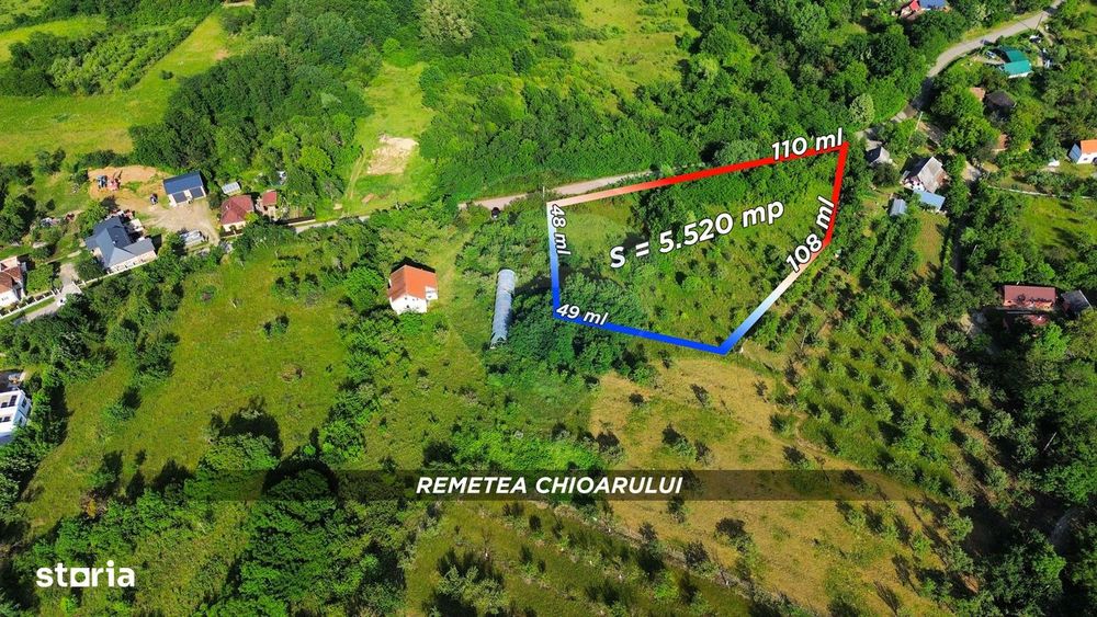 Teren intravilan 5520mp cu PANORAMA Remetea Oportunitate de Investiție