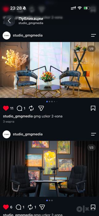 studio video olish uchun