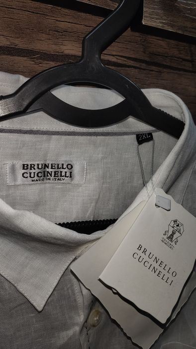 Льненая рубашка Brunello Cucinelli