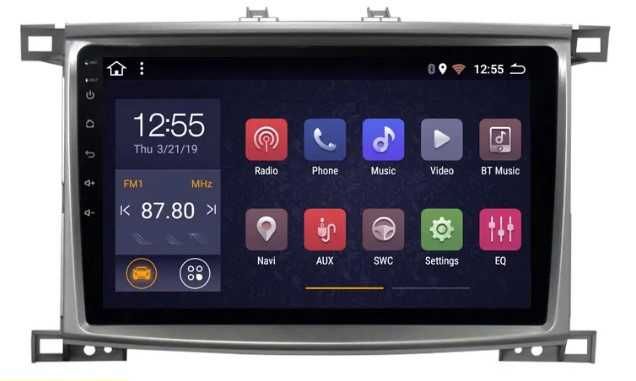 Toyota LandCruiser100 2003/2008 10" климатроник андроид навигация,9526