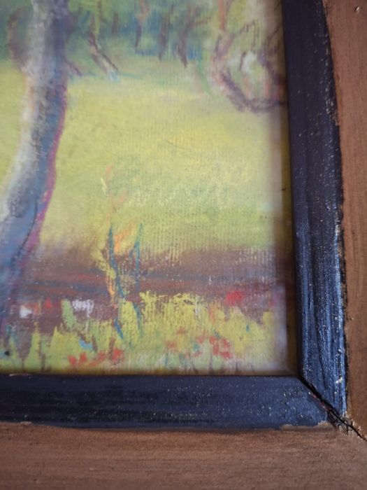 Tablou pastel perioada interbelica