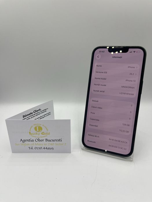 Iphone 13 128GB/84% Baterie FACTURA/GARANTIE #53066