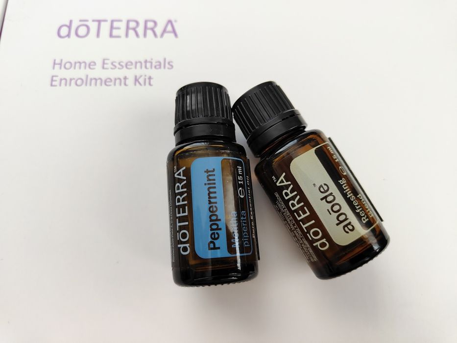 Set uleiuri doTERRA Peppermint și Abode 15 ml