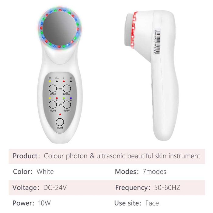 Портативен фотон ултразвук за акне, бръчки, целулит, ултразвуков уред